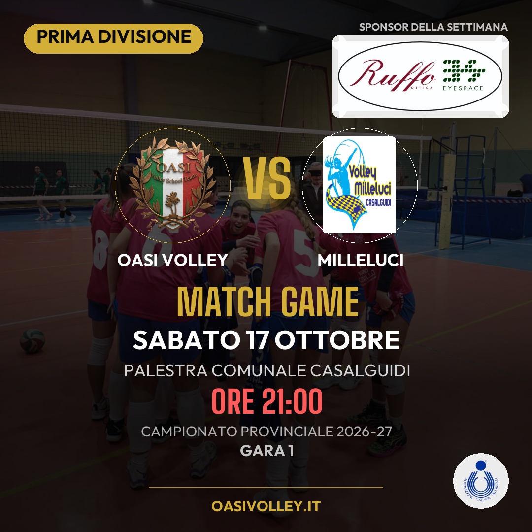 Prima Divisione - Oasi vs Milleluci