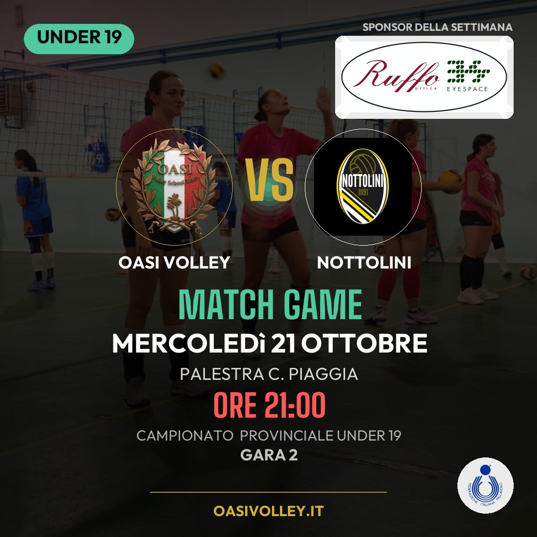 Under 19 - Oasi vs Nottolini
